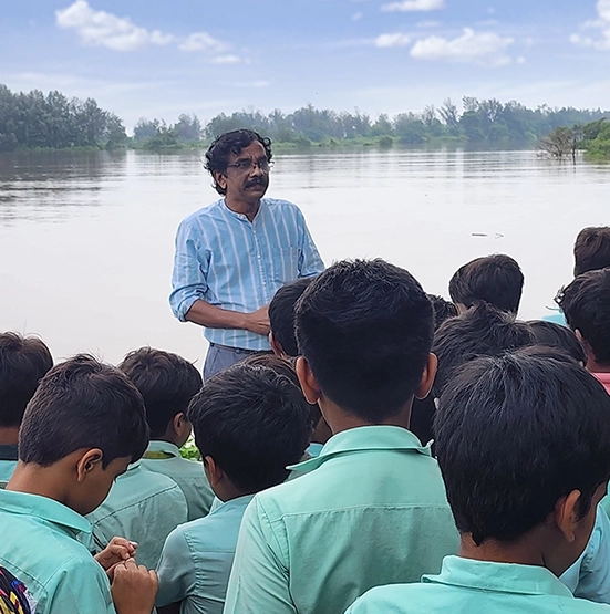 Mathematics Curriculum Expert | Image of Krishnadas Paleriwith Students